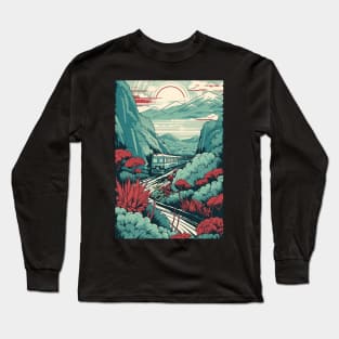 Japan Village Railway Long Sleeve T-Shirt